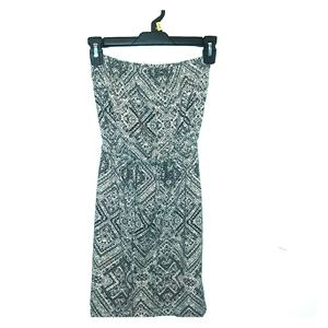 Strapless mini dress